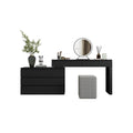 Vanity Desk Modern Minimalist Dressing Table and Cupboard Integrated Bedroom Small Desk Makeup Bedside Storage Cabinet(L200cm)
