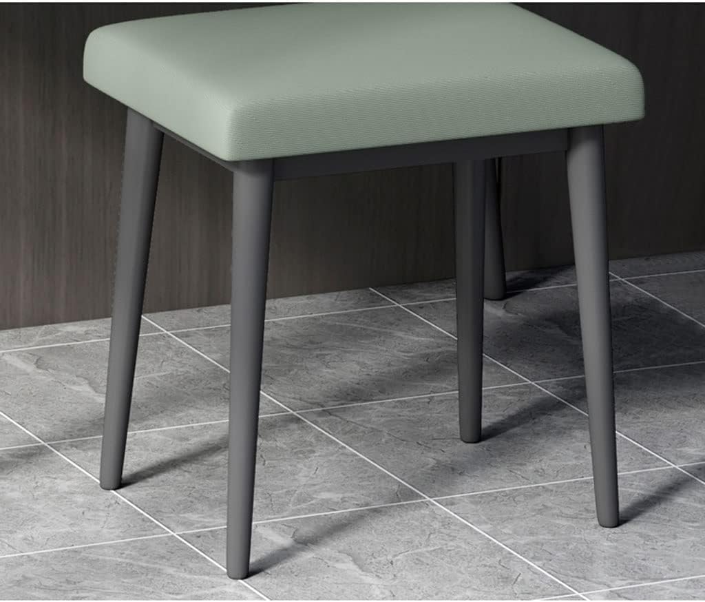 AMONG Vanity Desk Dresser Bedroom Modern Minimalist Dressing Table Small Apartment Dressing Table with Three Drawers, Stool and Mirror Bedroom Makeup Table