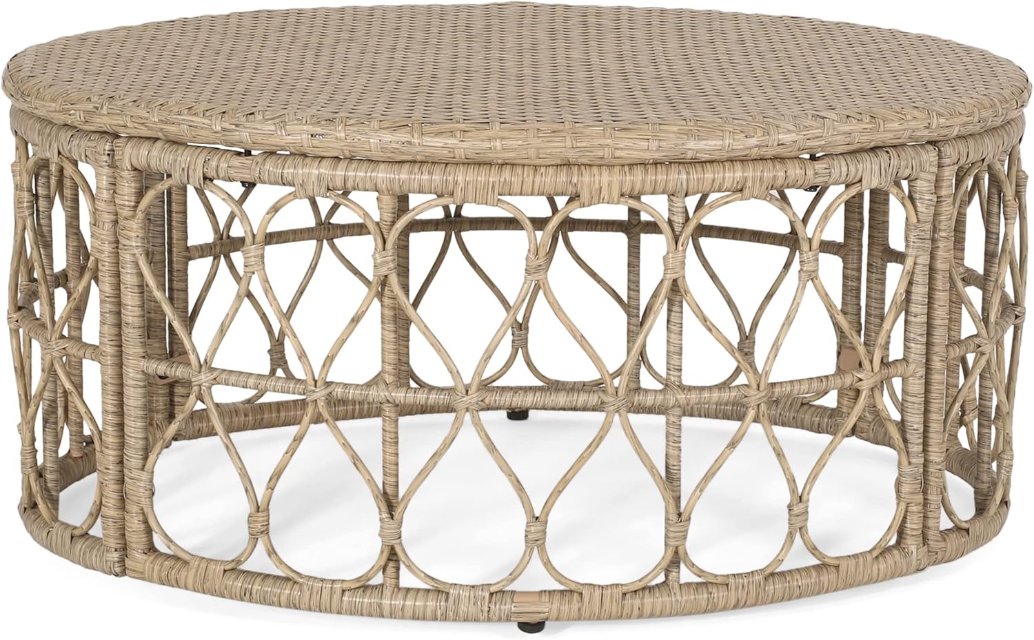 Christopher Knight Home Bruce Outdoor Coffee Table - Wicker - Light Brown